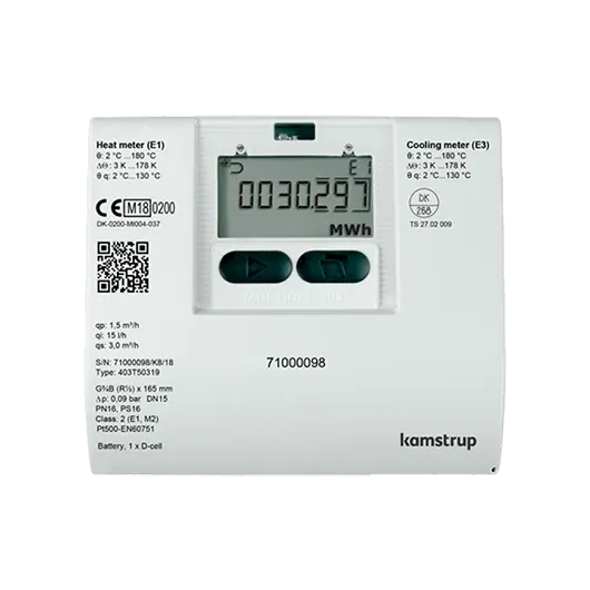 Kamstrup Multical 403 Heat Meter. 1 1/2" BSP DN40, qp 10.0 m3/hr