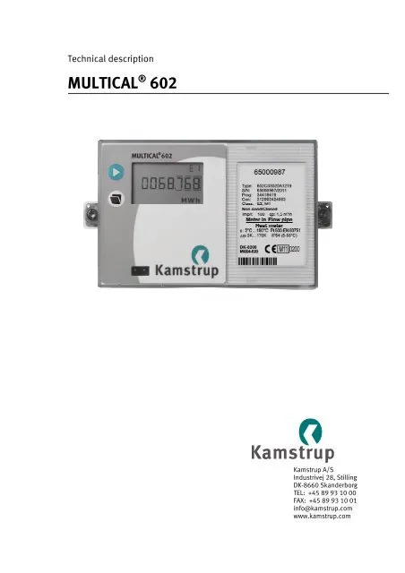 MULTICAL® 602 - Kamstrup